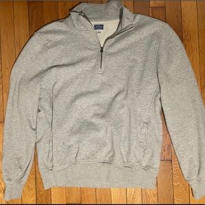 J. Crew Men’s Grey Knit Goods Quarter-Zip Size M